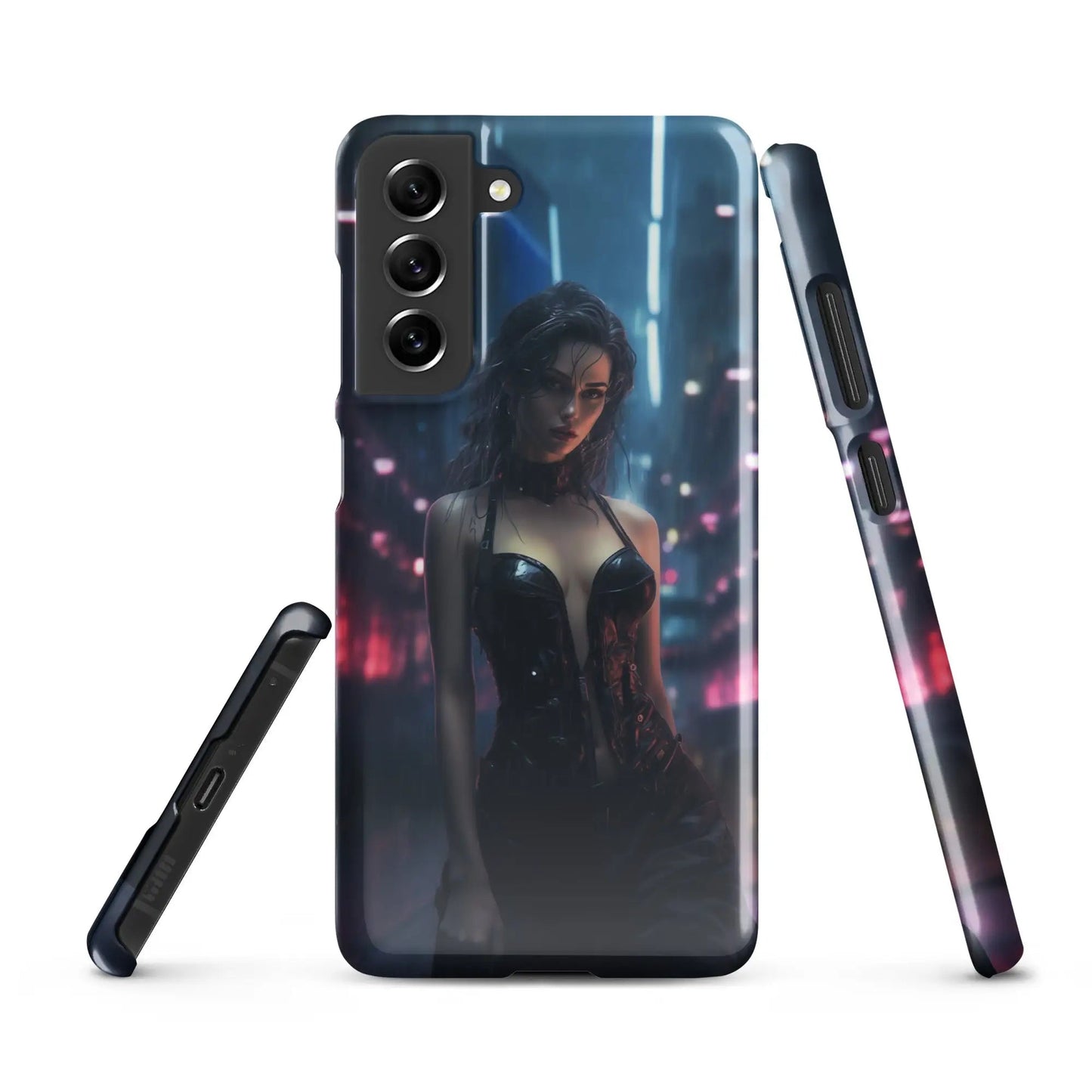 Cyberpunk Samsung Phone Case - Black Widow - Unniit.com