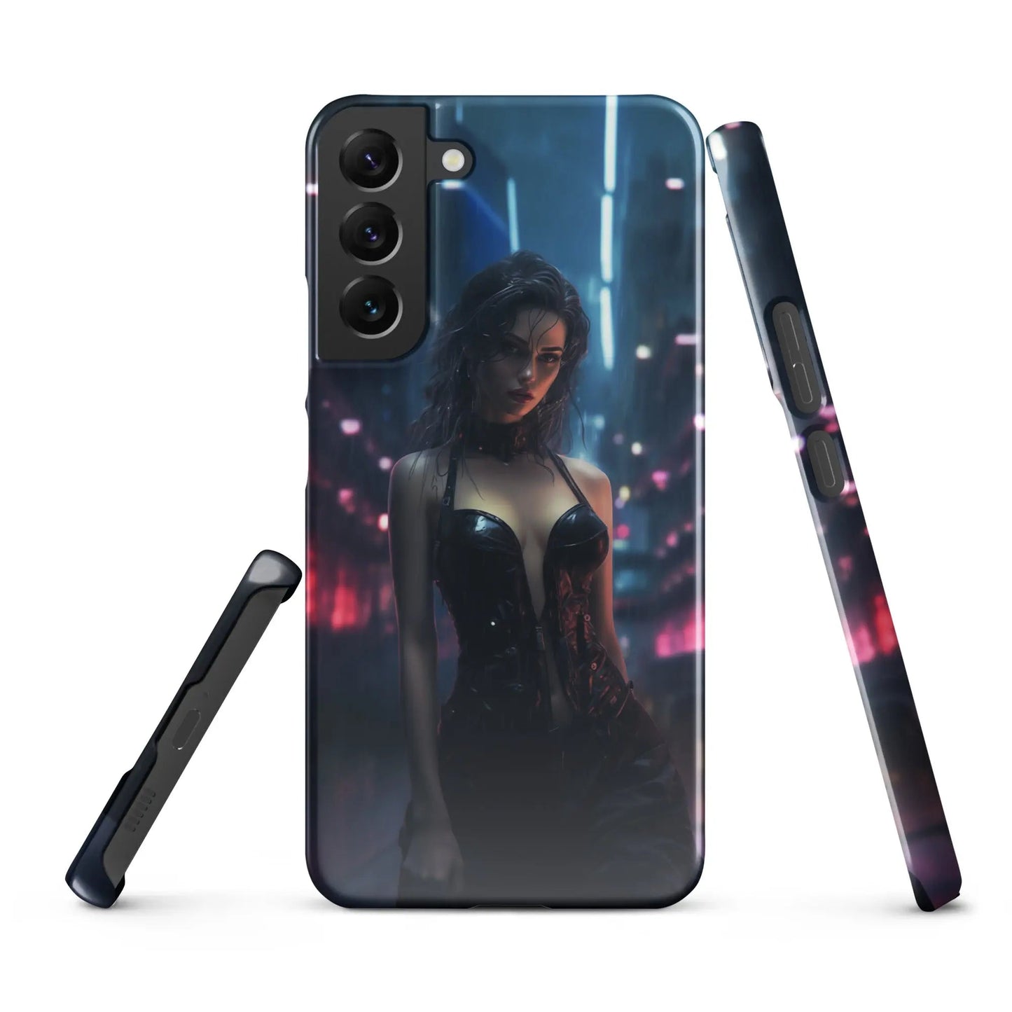 Cyberpunk Samsung Phone Case - Black Widow - Unniit.com