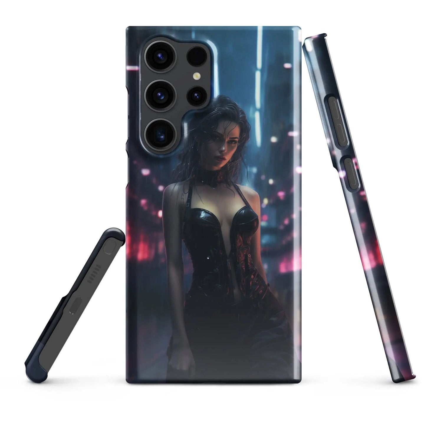 Cyberpunk Samsung Phone Case - Black Widow - Unniit.com