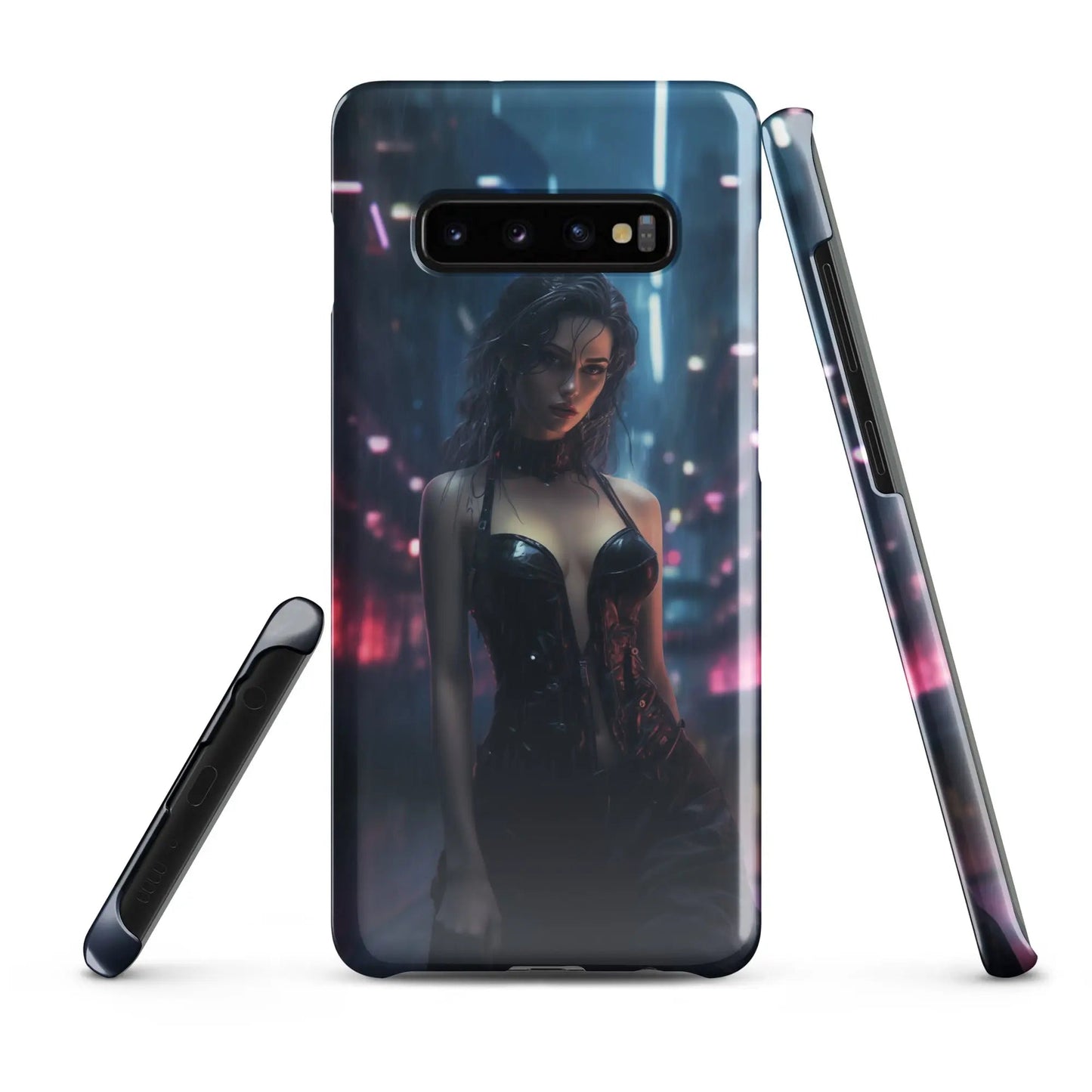 Cyberpunk Samsung Phone Case - Black Widow - Unniit.com