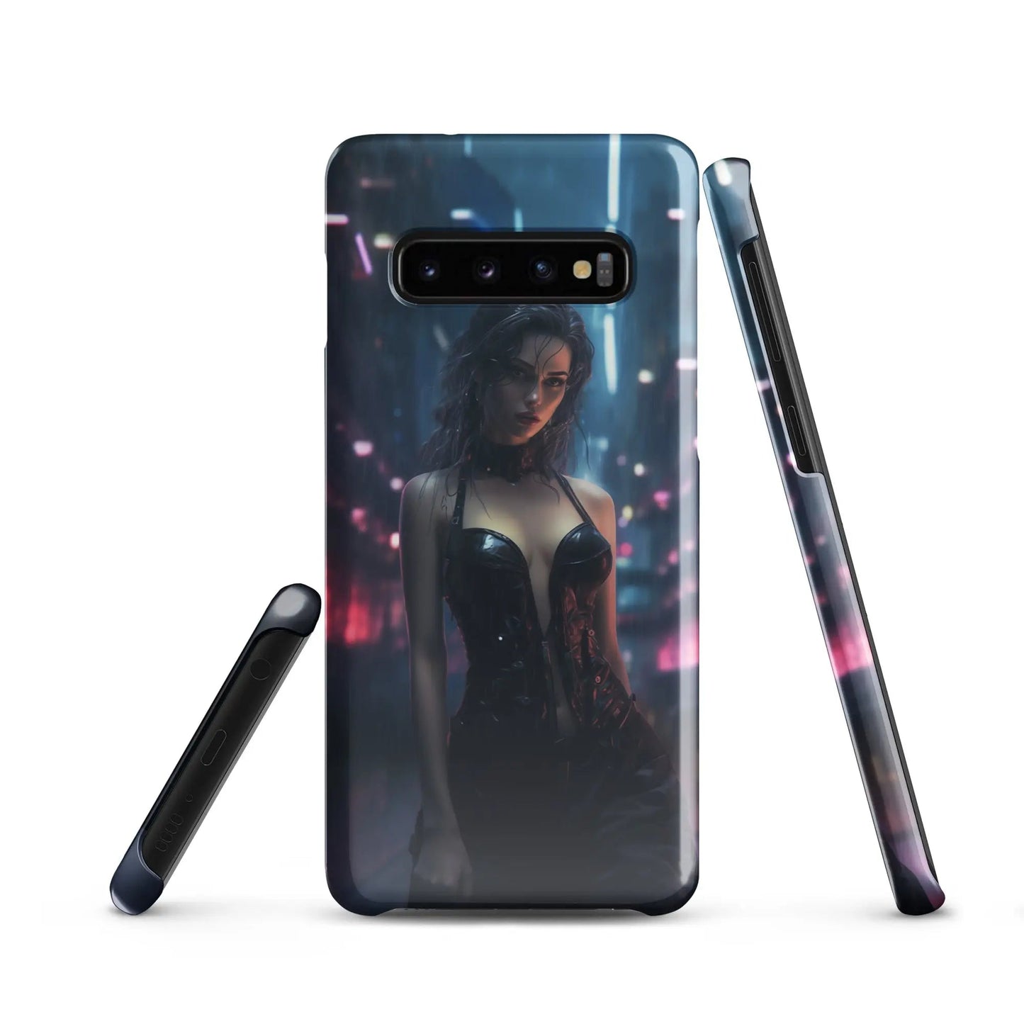 Cyberpunk Samsung Phone Case - Black Widow - Unniit.com