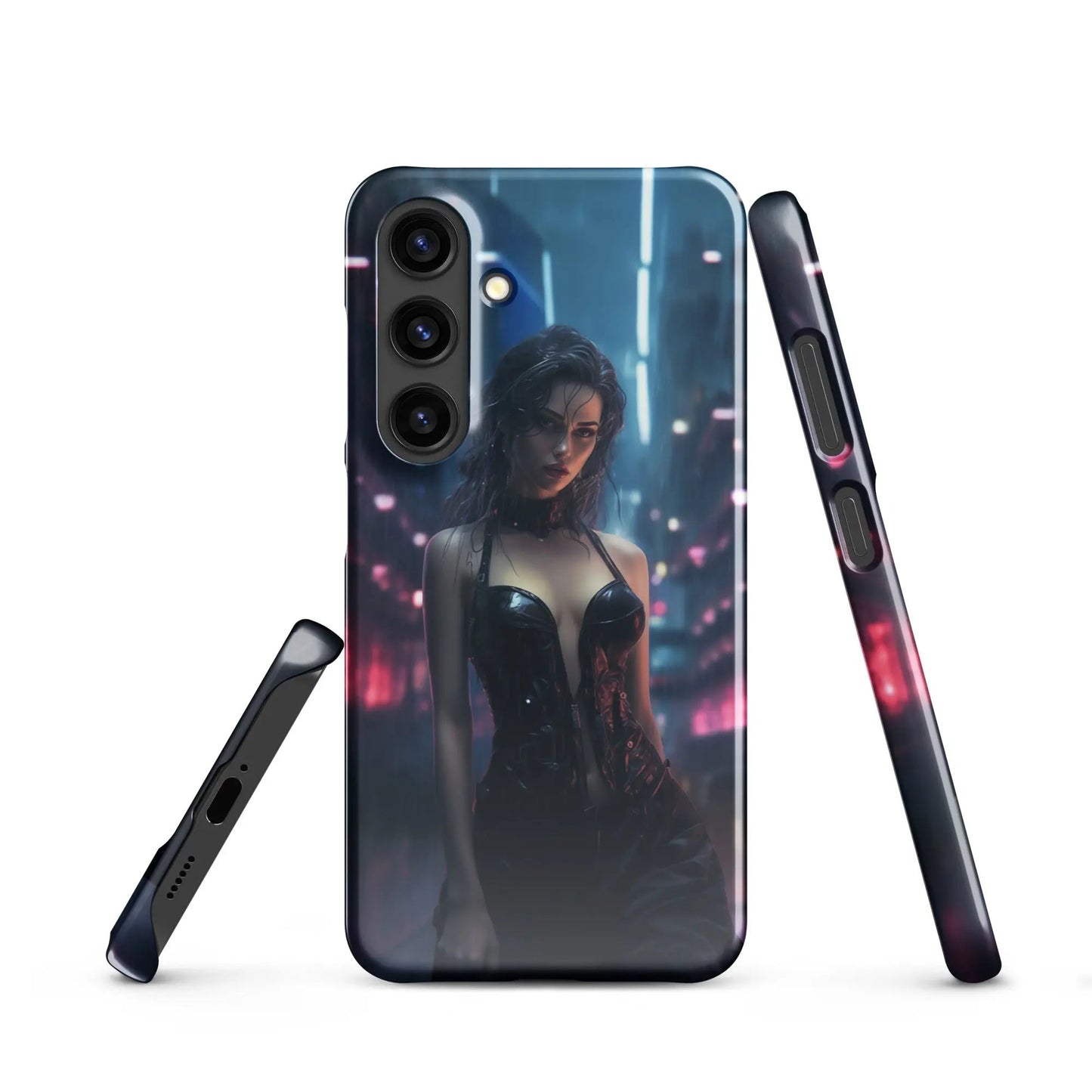 Cyberpunk Samsung Phone Case - Black Widow - Unniit.com