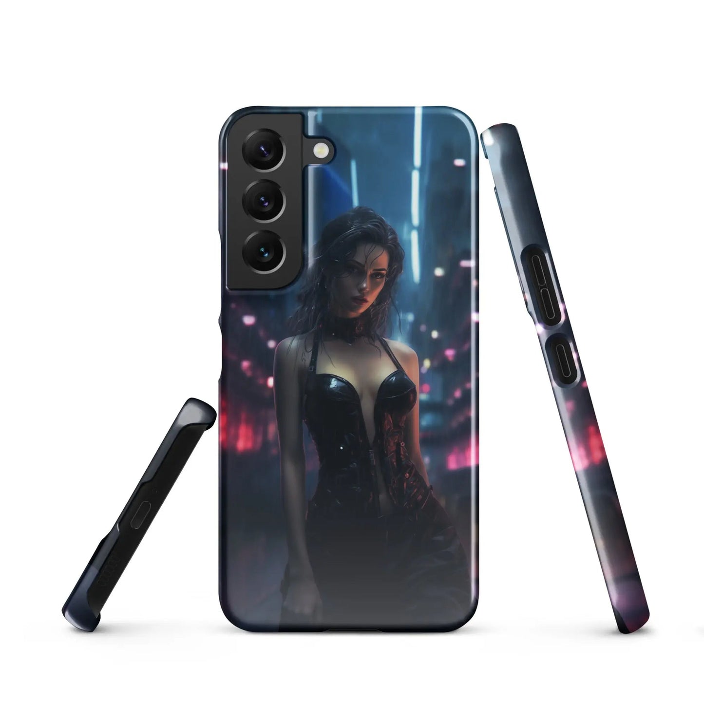 Cyberpunk Samsung Phone Case - Black Widow - Unniit.com