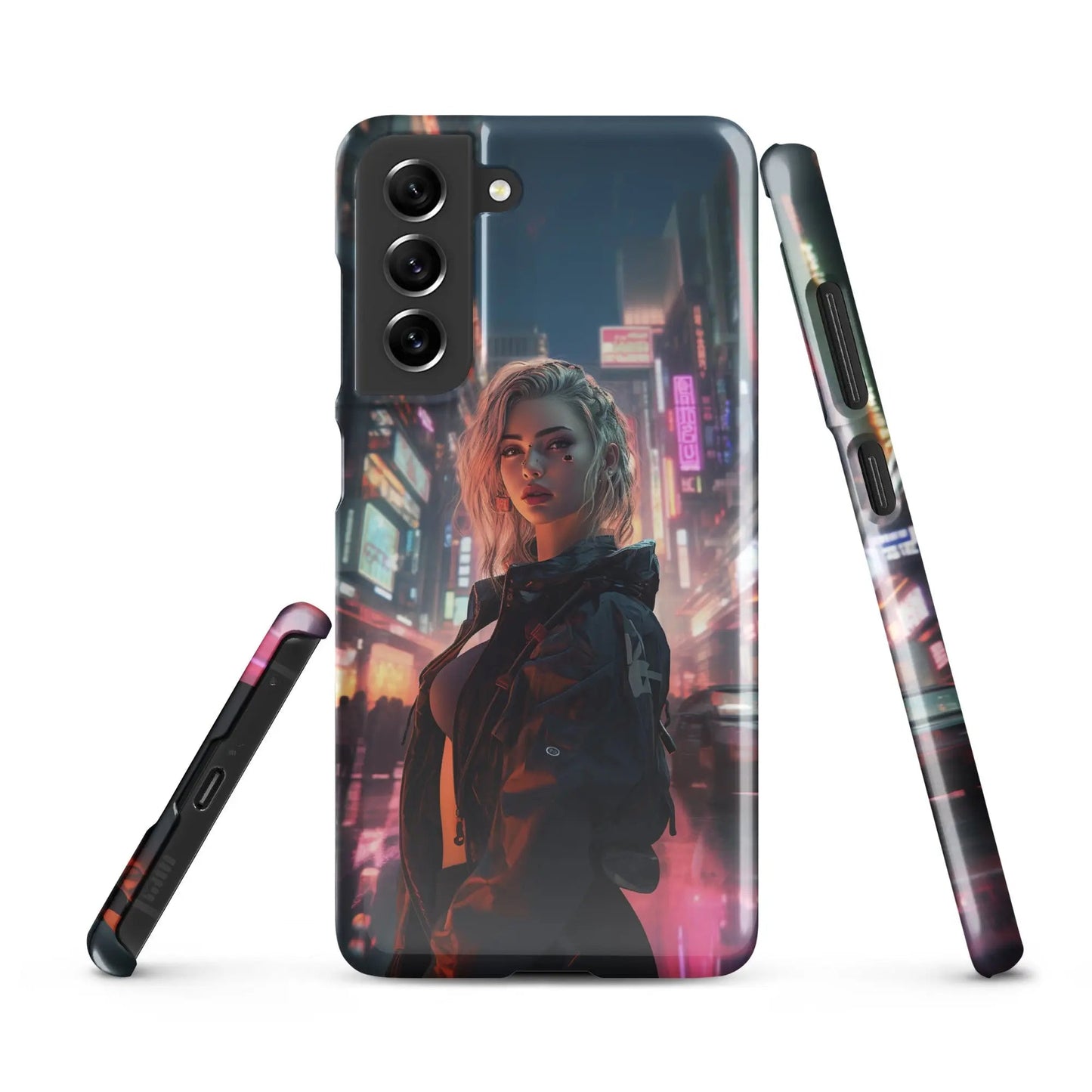 Cyberpunk Samsung Phone Case - Dystopian Muse - Unniit.com