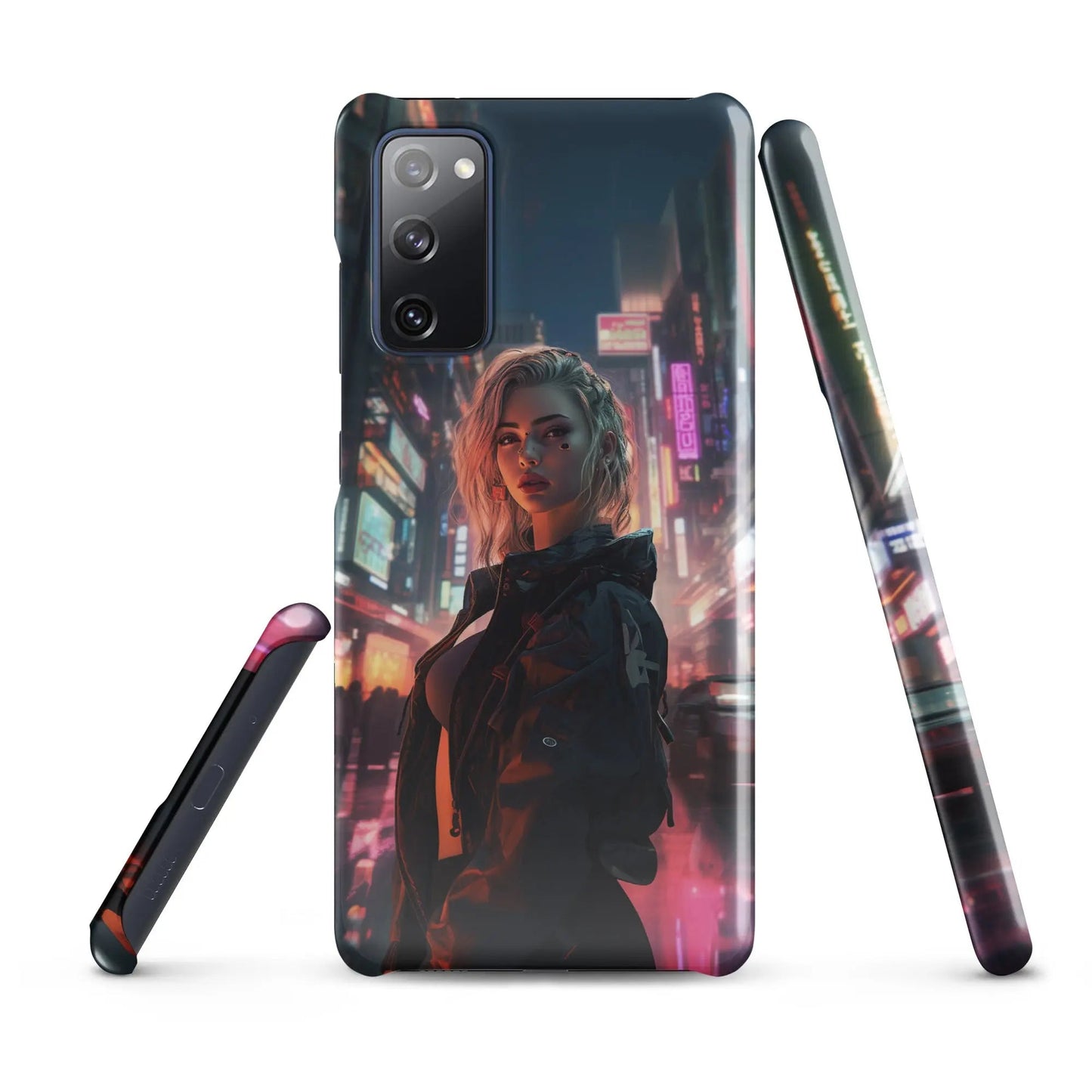 Cyberpunk Samsung Phone Case - Dystopian Muse - Unniit.com