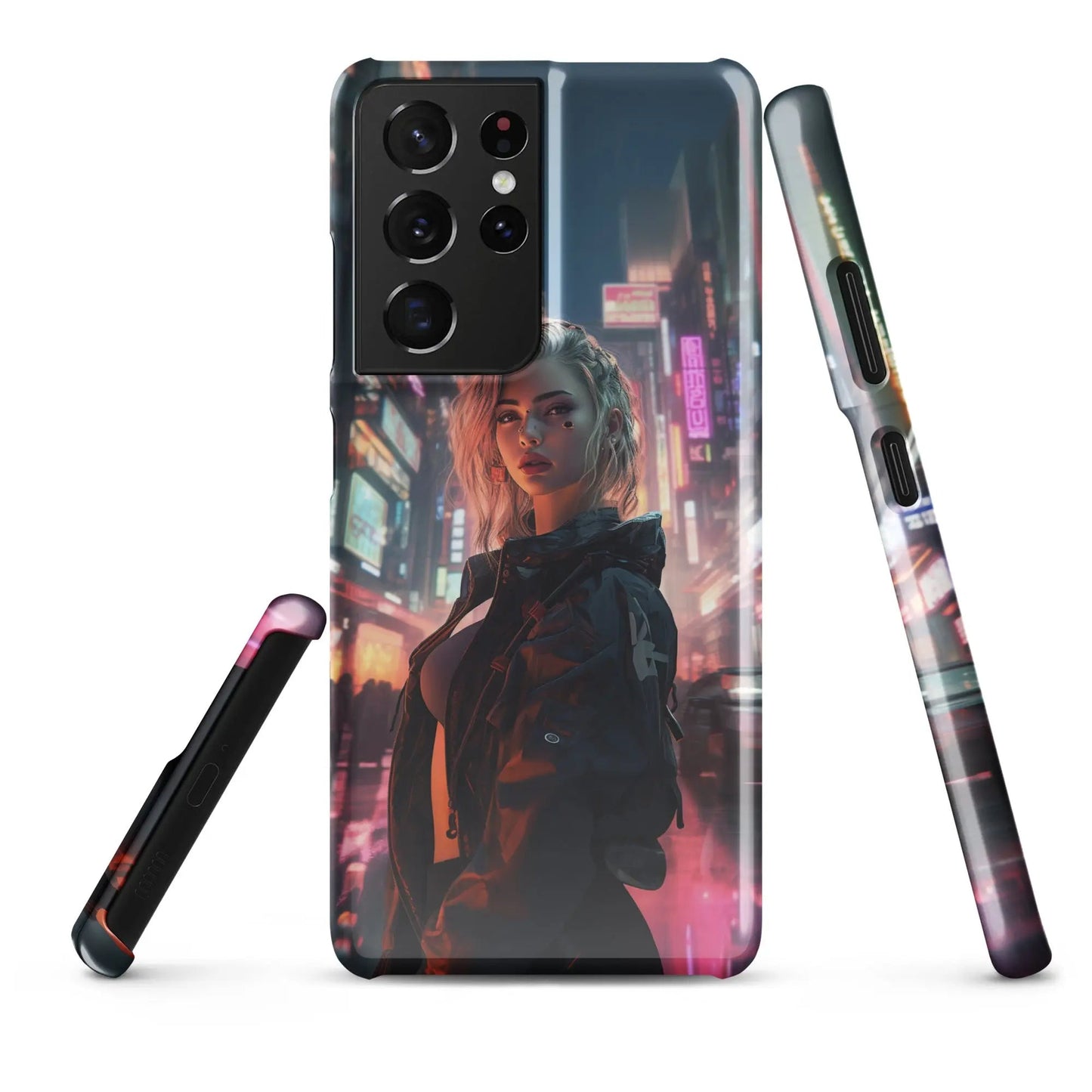 Cyberpunk Samsung Phone Case - Dystopian Muse - Unniit.com