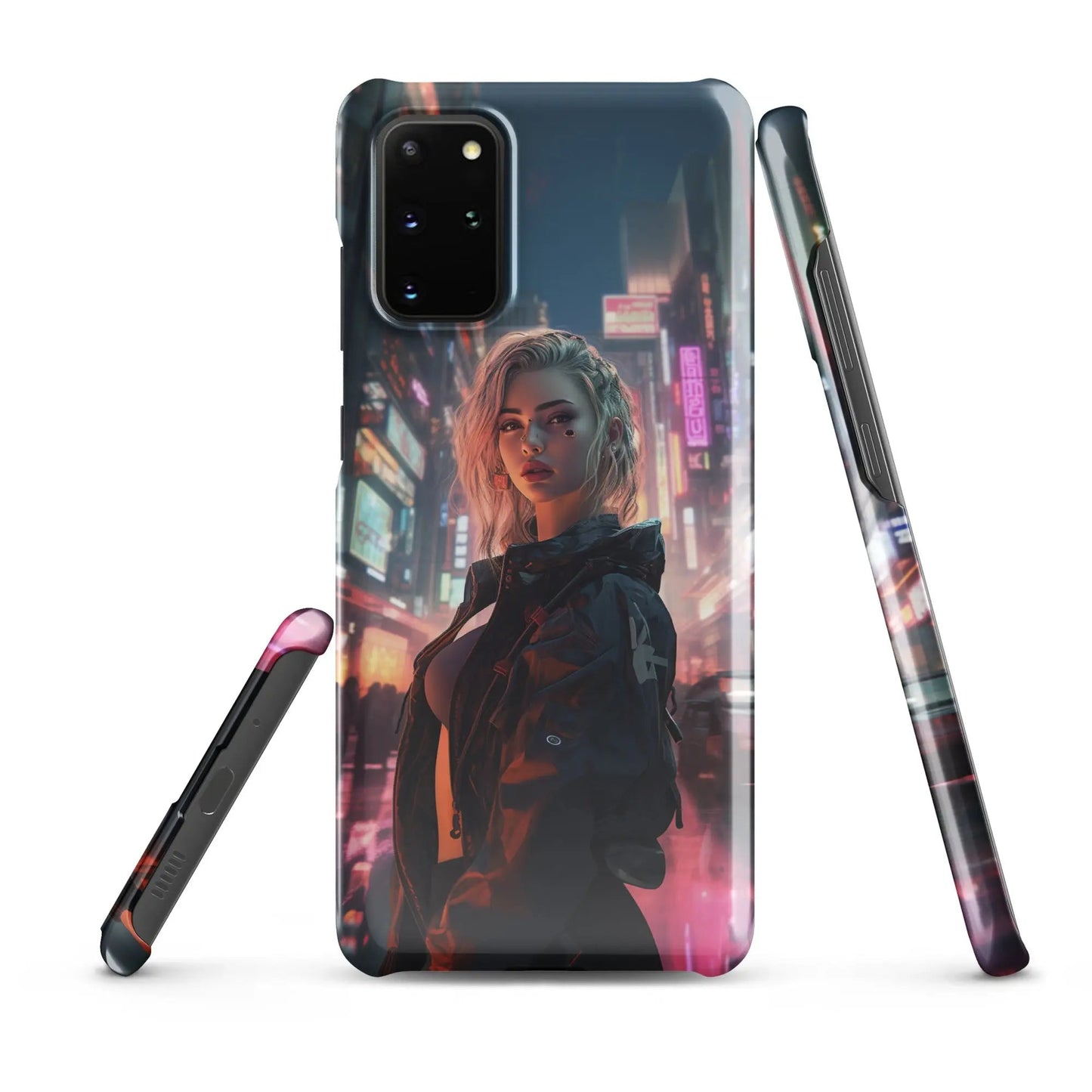 Cyberpunk Samsung Phone Case - Dystopian Muse - Unniit.com