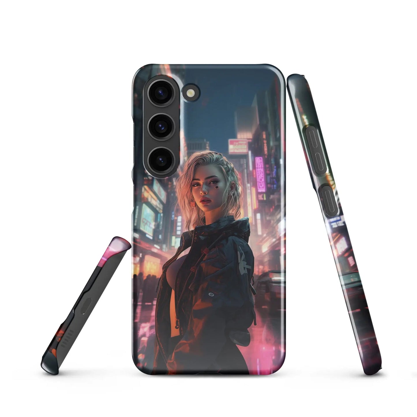 Cyberpunk Samsung Phone Case - Dystopian Muse - Unniit.com