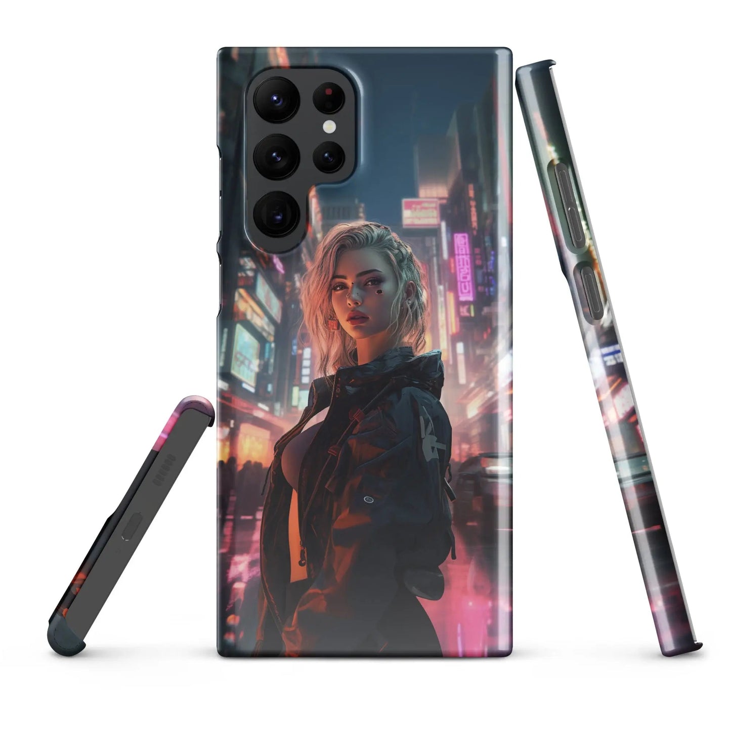 Cyberpunk Samsung Phone Case - Dystopian Muse - Unniit.com