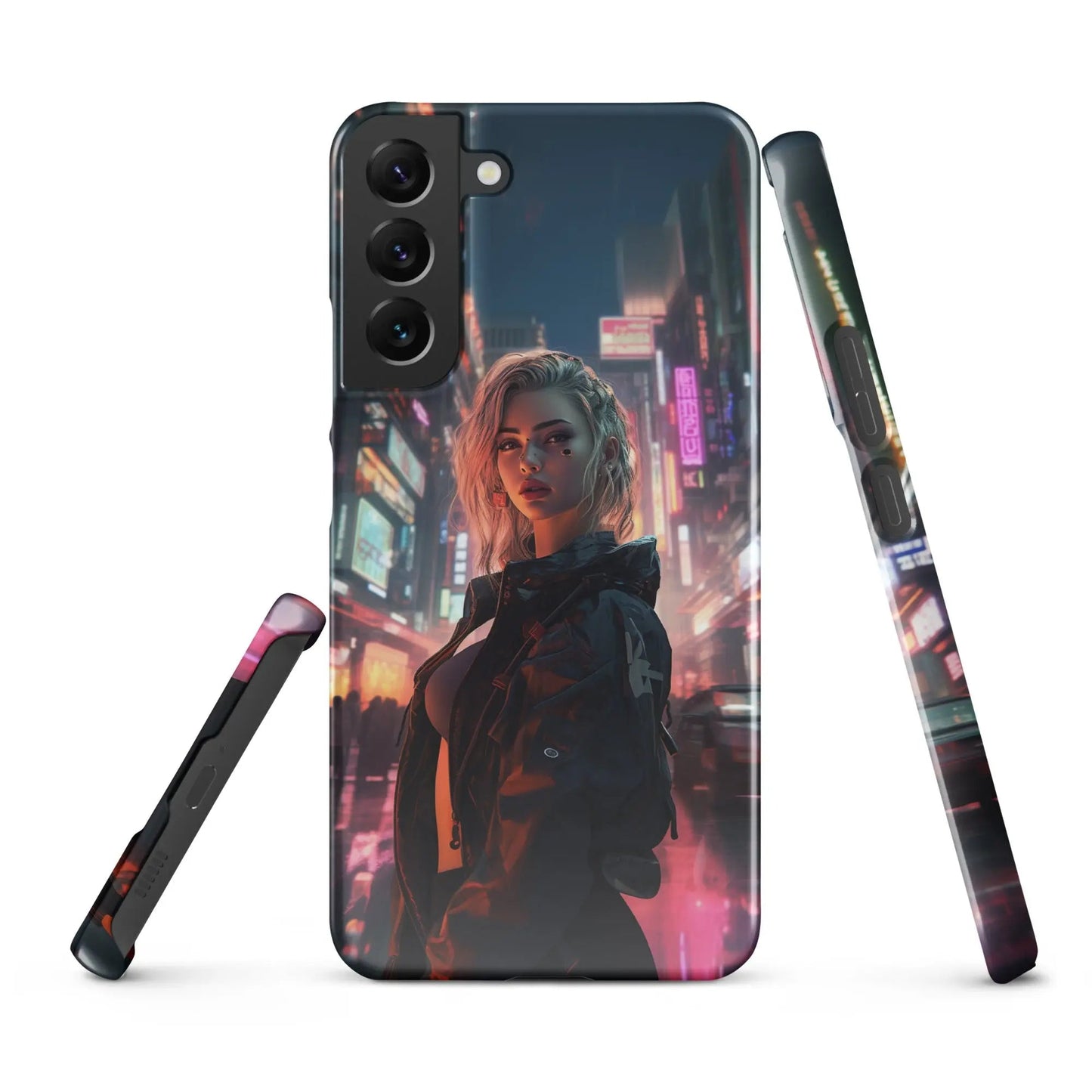 Cyberpunk Samsung Phone Case - Dystopian Muse - Unniit.com