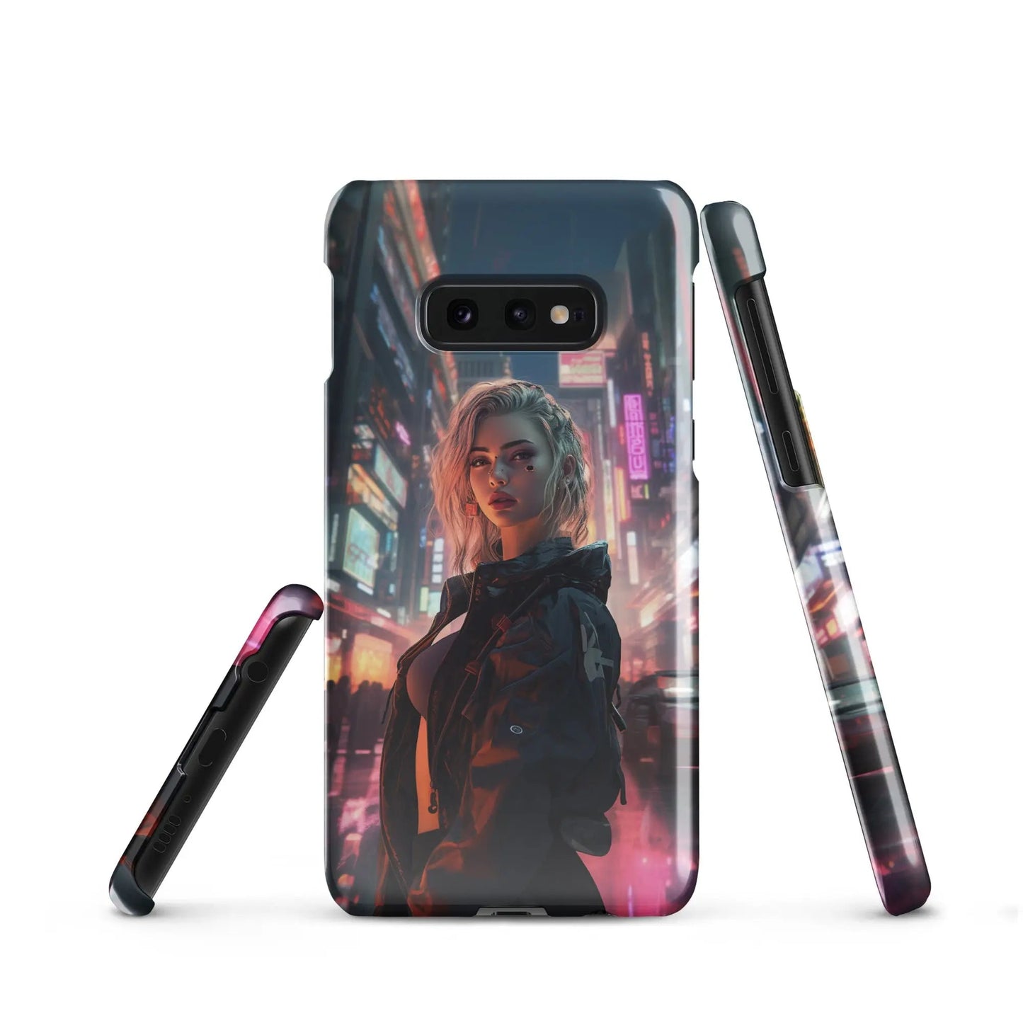 Cyberpunk Samsung Phone Case - Dystopian Muse - Unniit.com