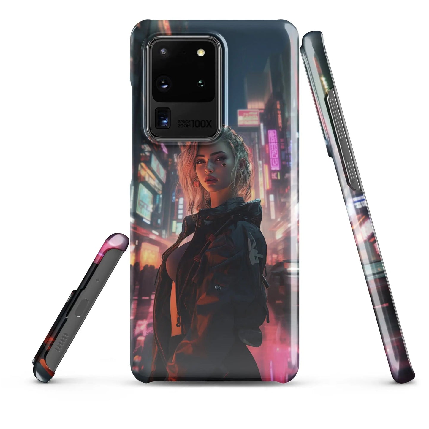 Cyberpunk Samsung Phone Case - Dystopian Muse - Unniit.com