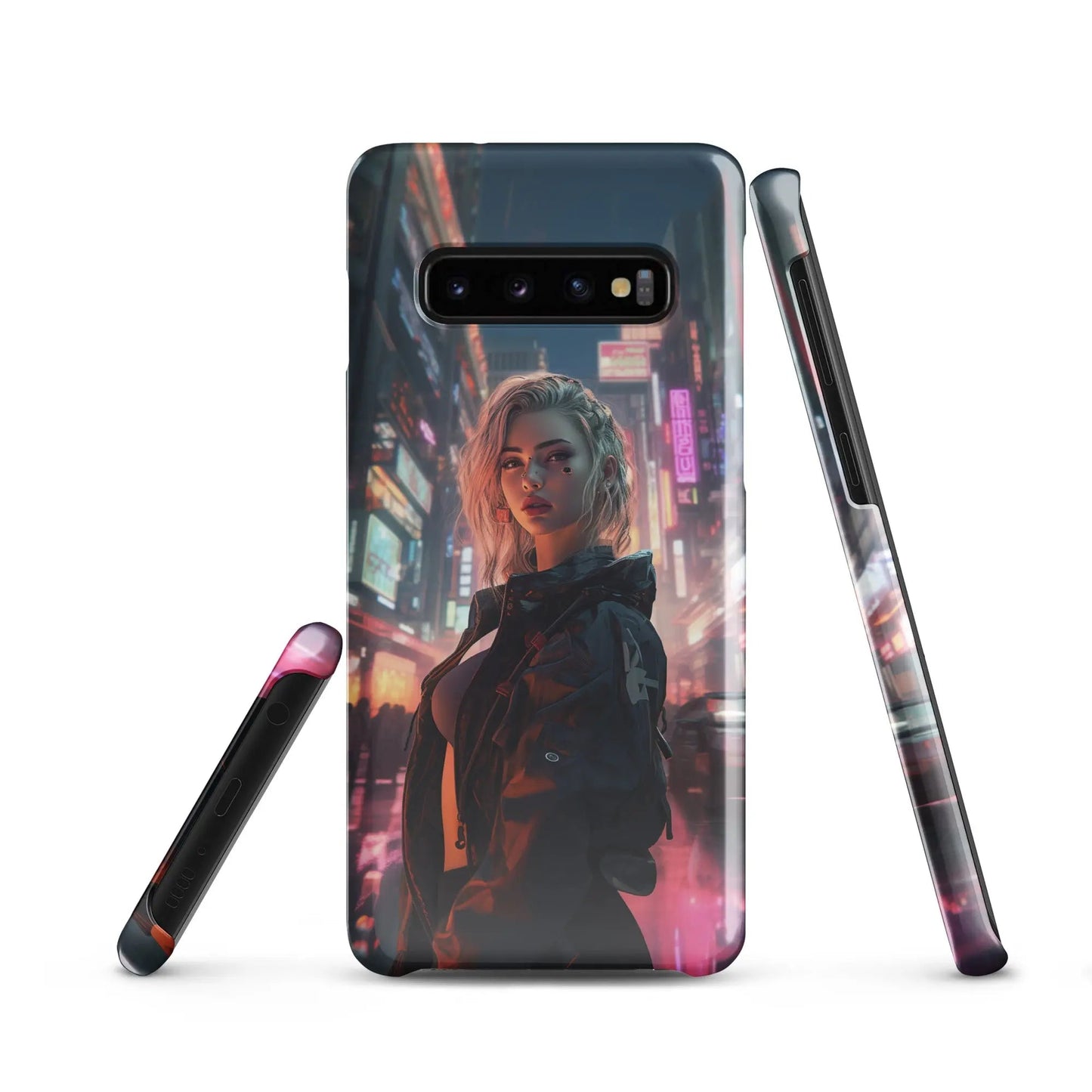 Cyberpunk Samsung Phone Case - Dystopian Muse - Unniit.com