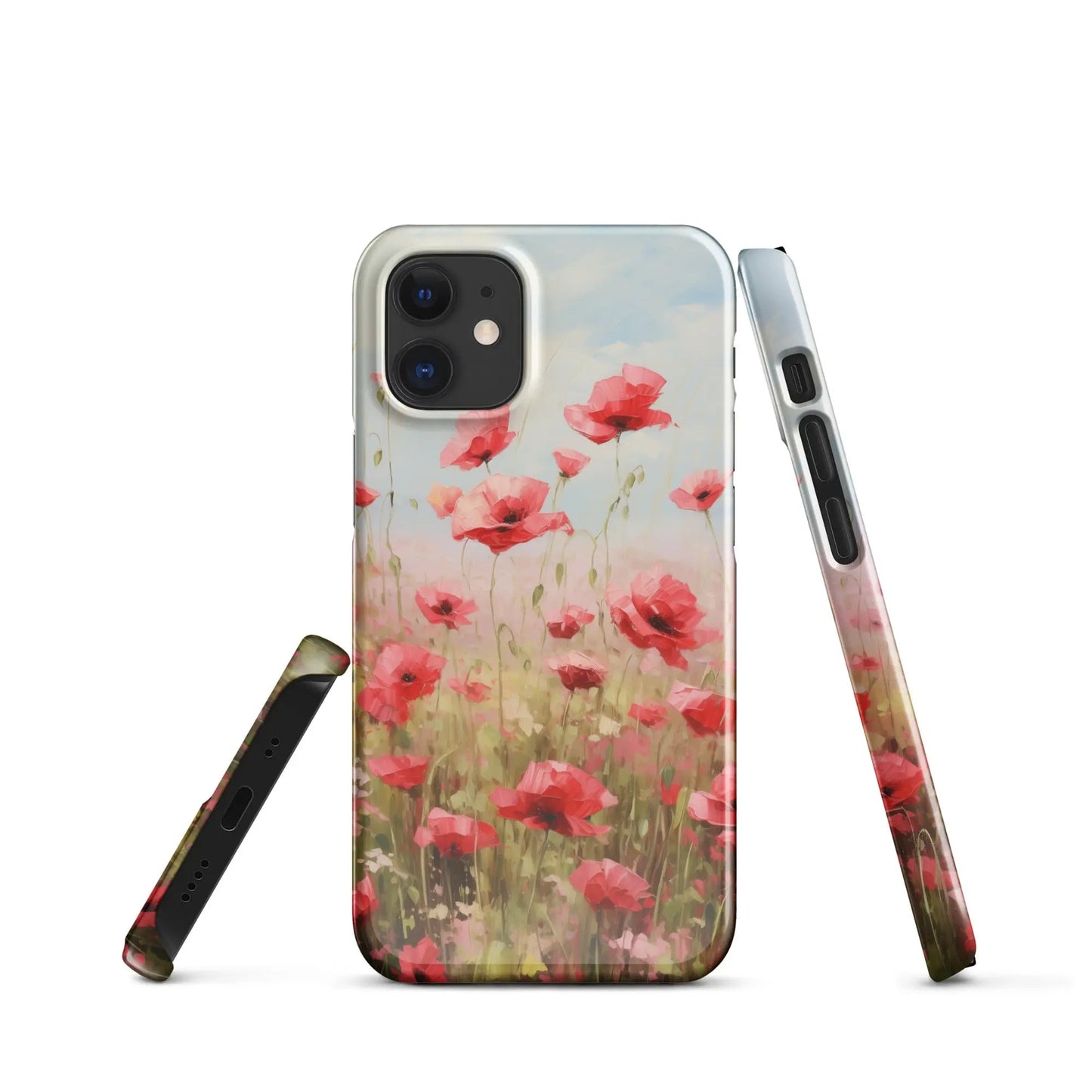 Flowers phone case for iPhone Poppy field - Unniit.com