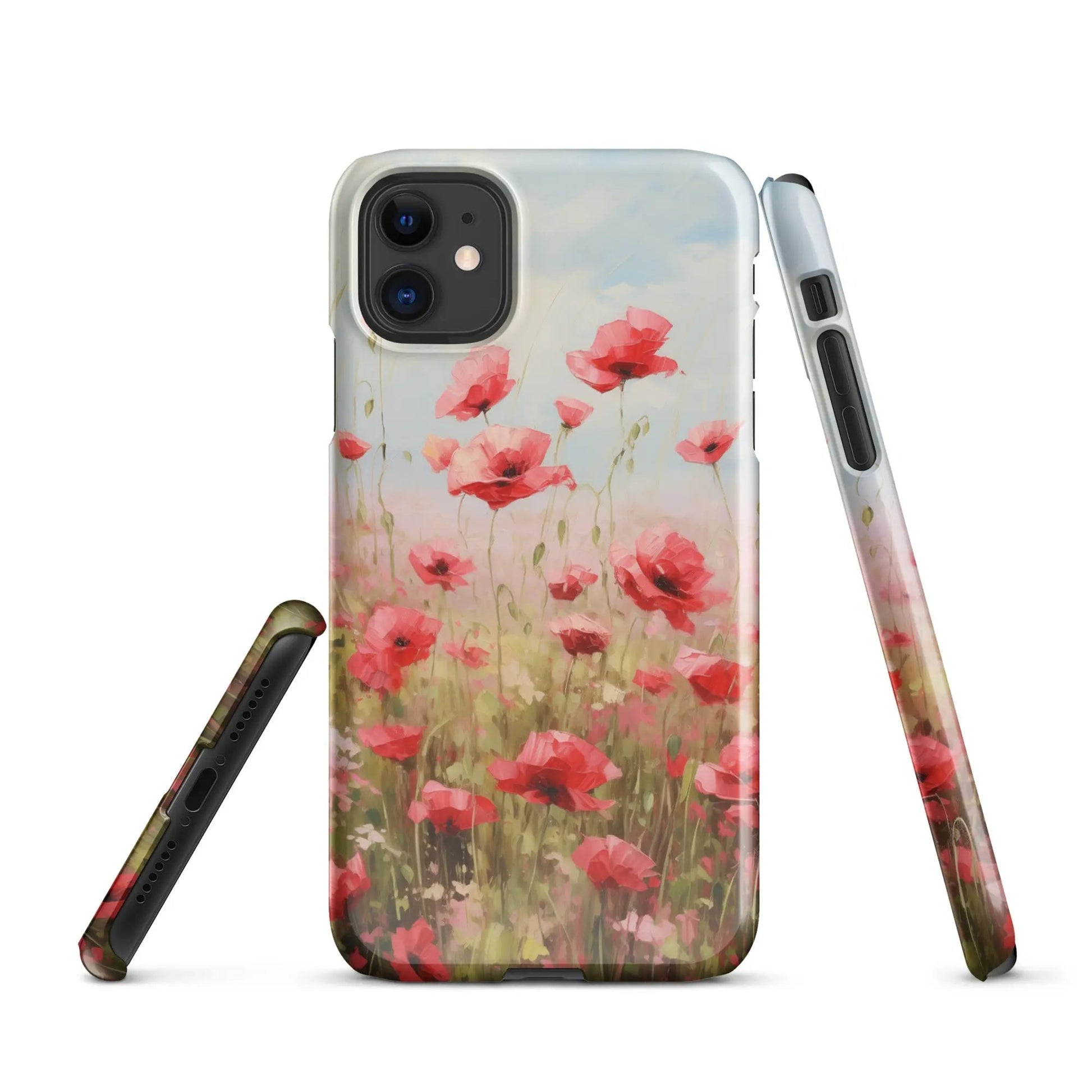 Flowers phone case for iPhone Poppy field - Unniit.com