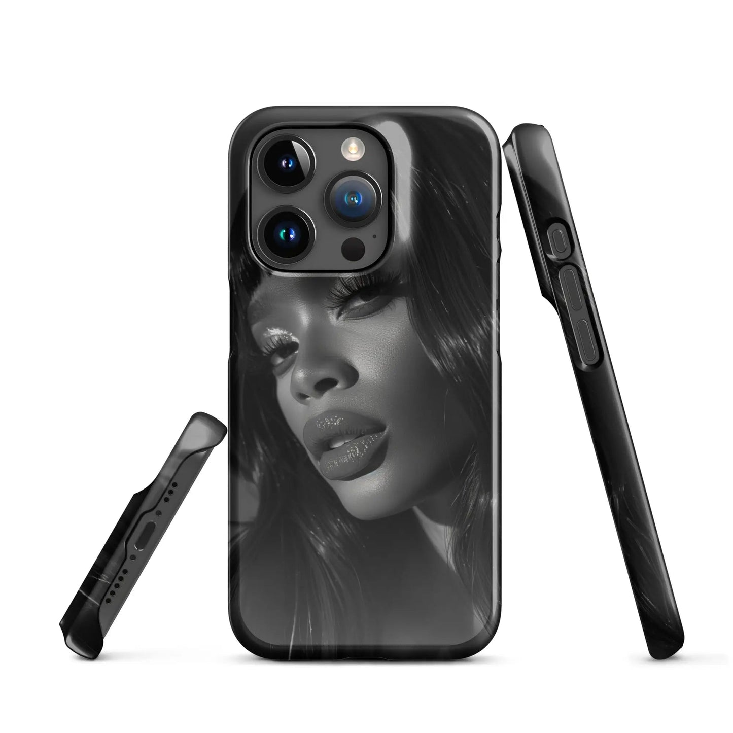 Iconic Women iPhone phone case Black and White icon - Unniit.com