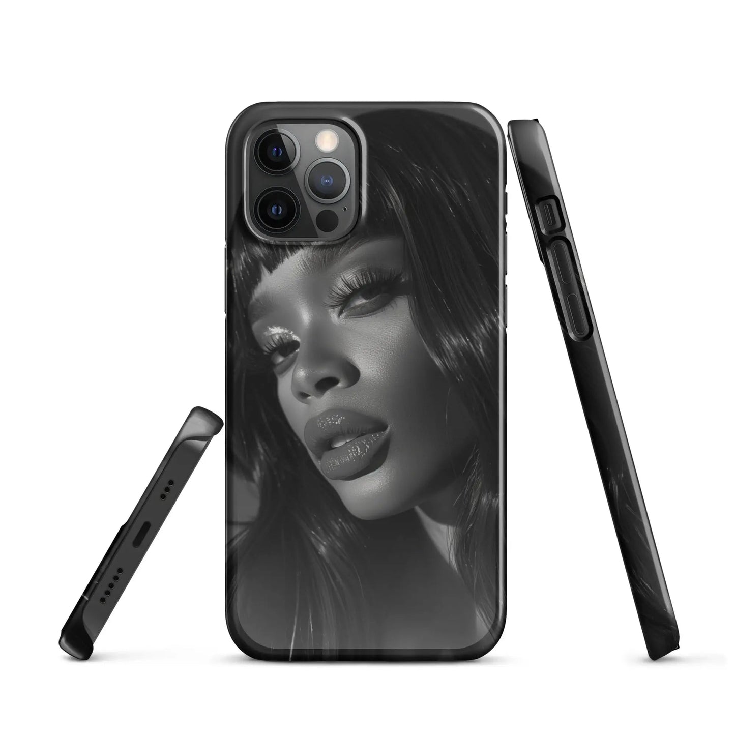 Iconic Women iPhone phone case Black and White icon - Unniit.com