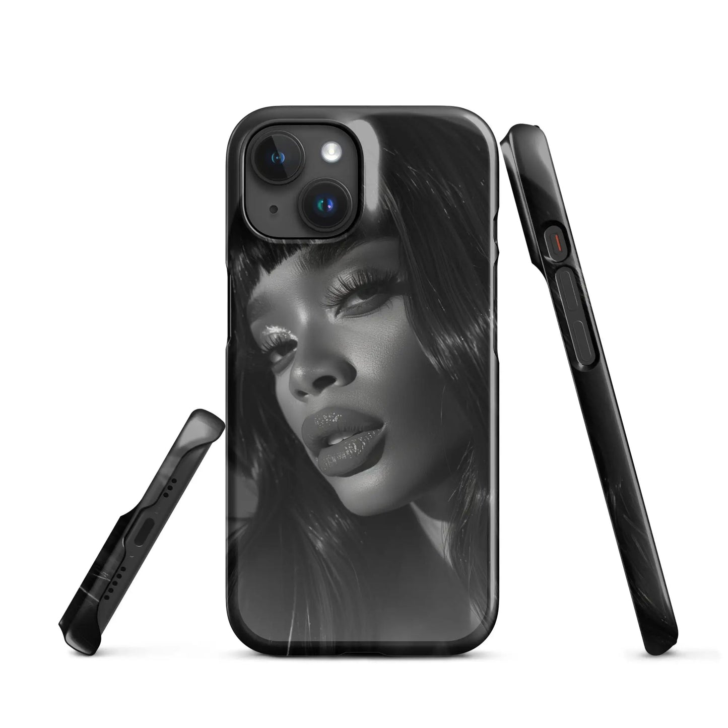 Iconic Women iPhone phone case Black and White icon - Unniit.com