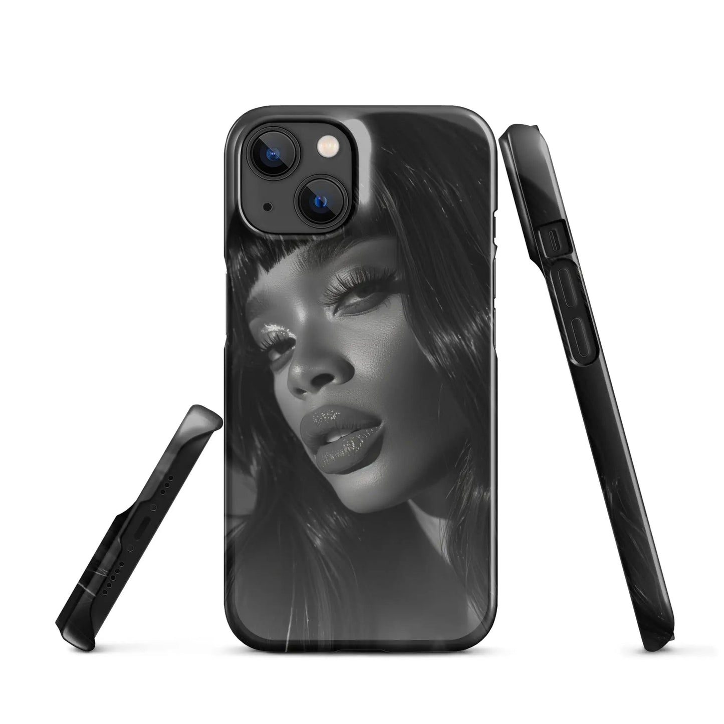 Iconic Women iPhone phone case Black and White icon - Unniit.com