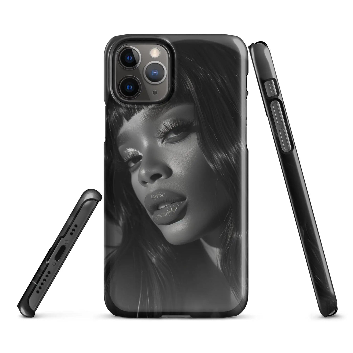 Iconic Women iPhone phone case Black and White icon - Unniit.com