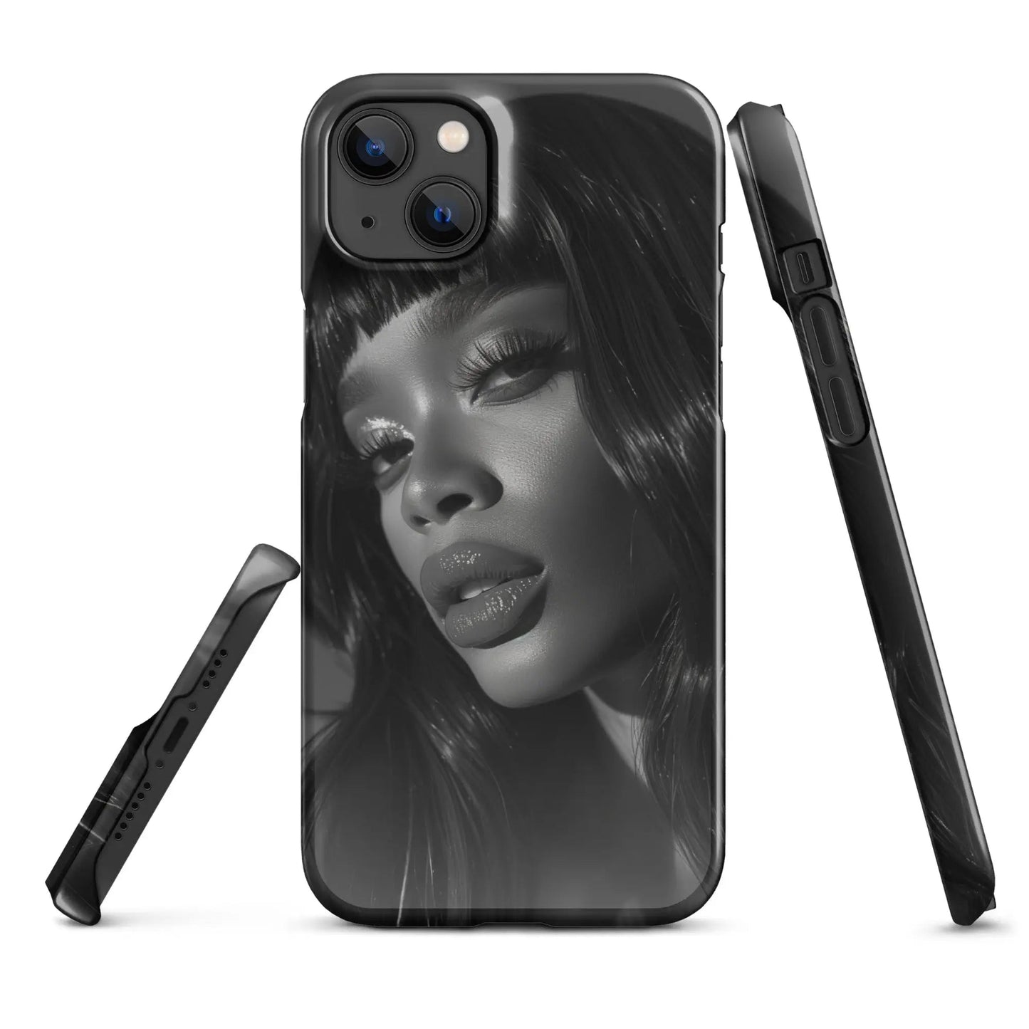 Iconic Women iPhone phone case Black and White icon - Unniit.com