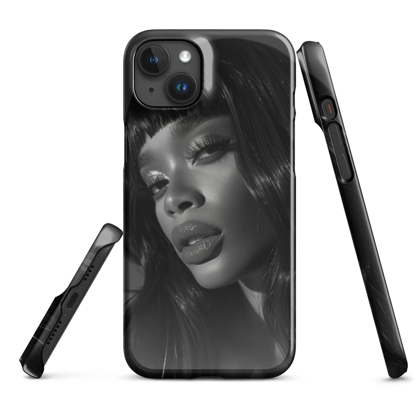 Iconic Women iPhone phone case Black and White icon - Unniit.com