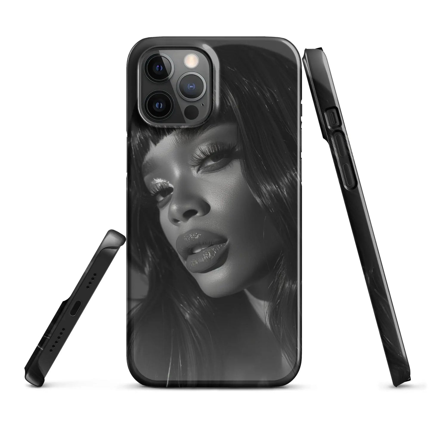 Iconic Women iPhone phone case Black and White icon - Unniit.com