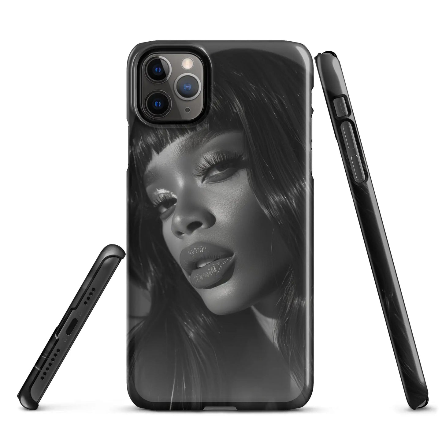 Iconic Women iPhone phone case Black and White icon - Unniit.com