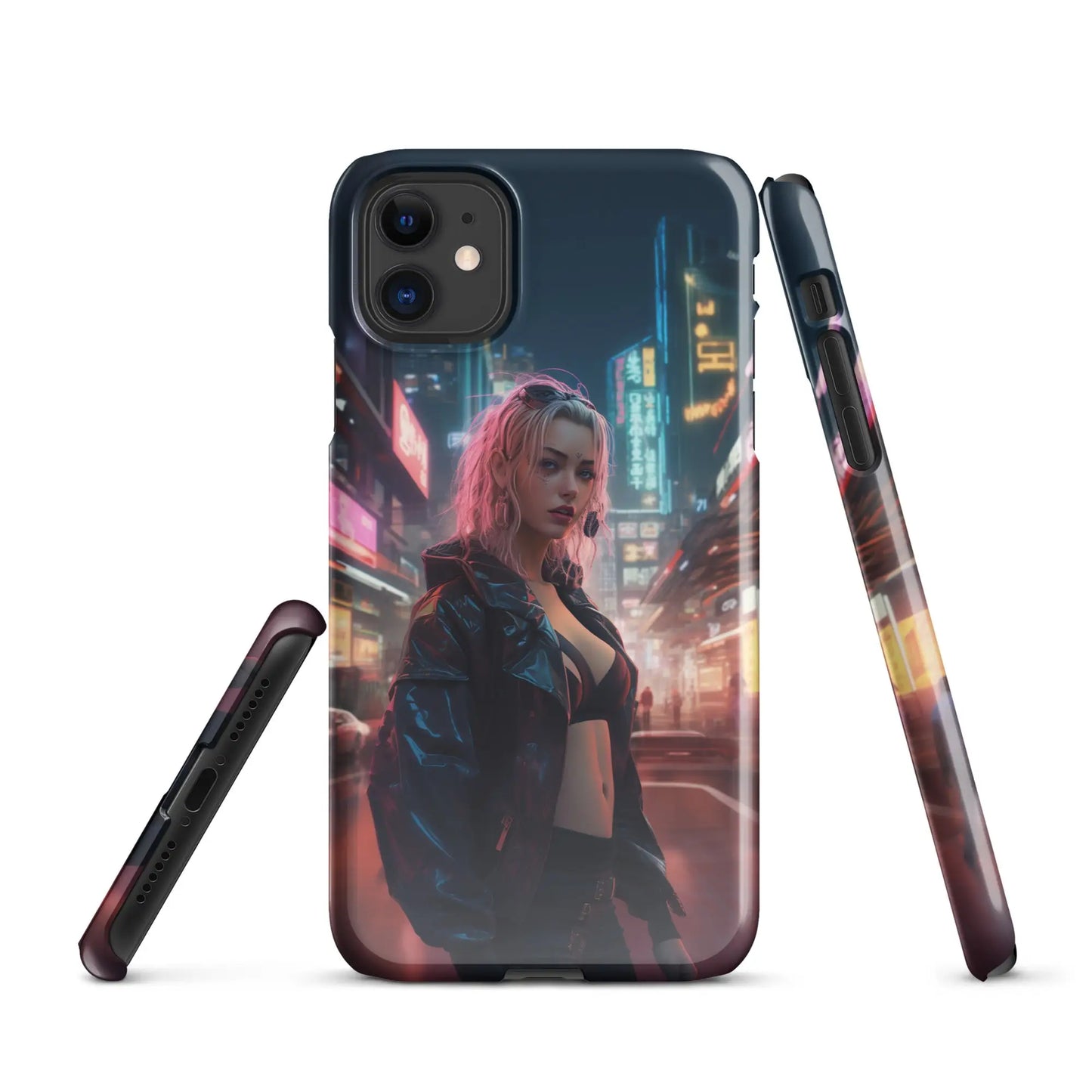 Cyberpunk phone case for iPhone - Cyberpunk Girl Unniit.com