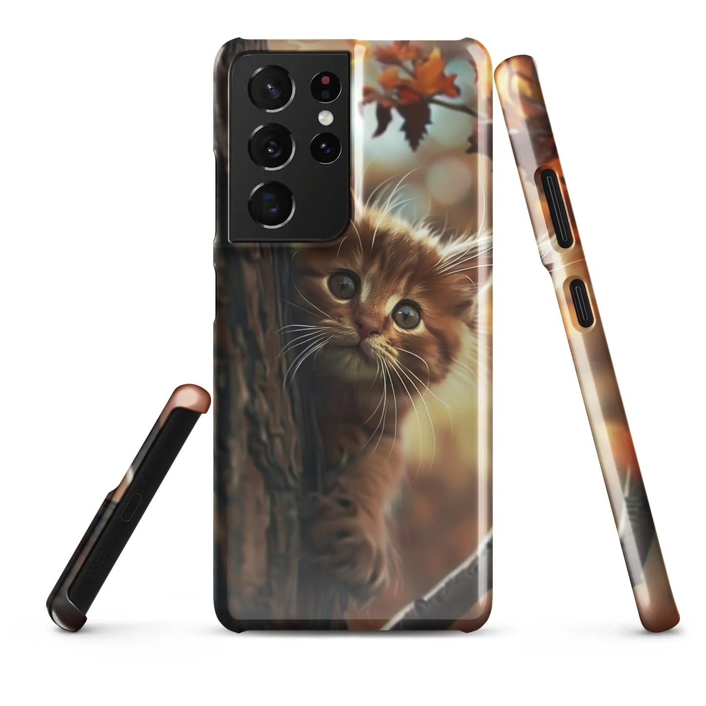 Samsung phone case Cat collection - Fall kitten Unniit.com