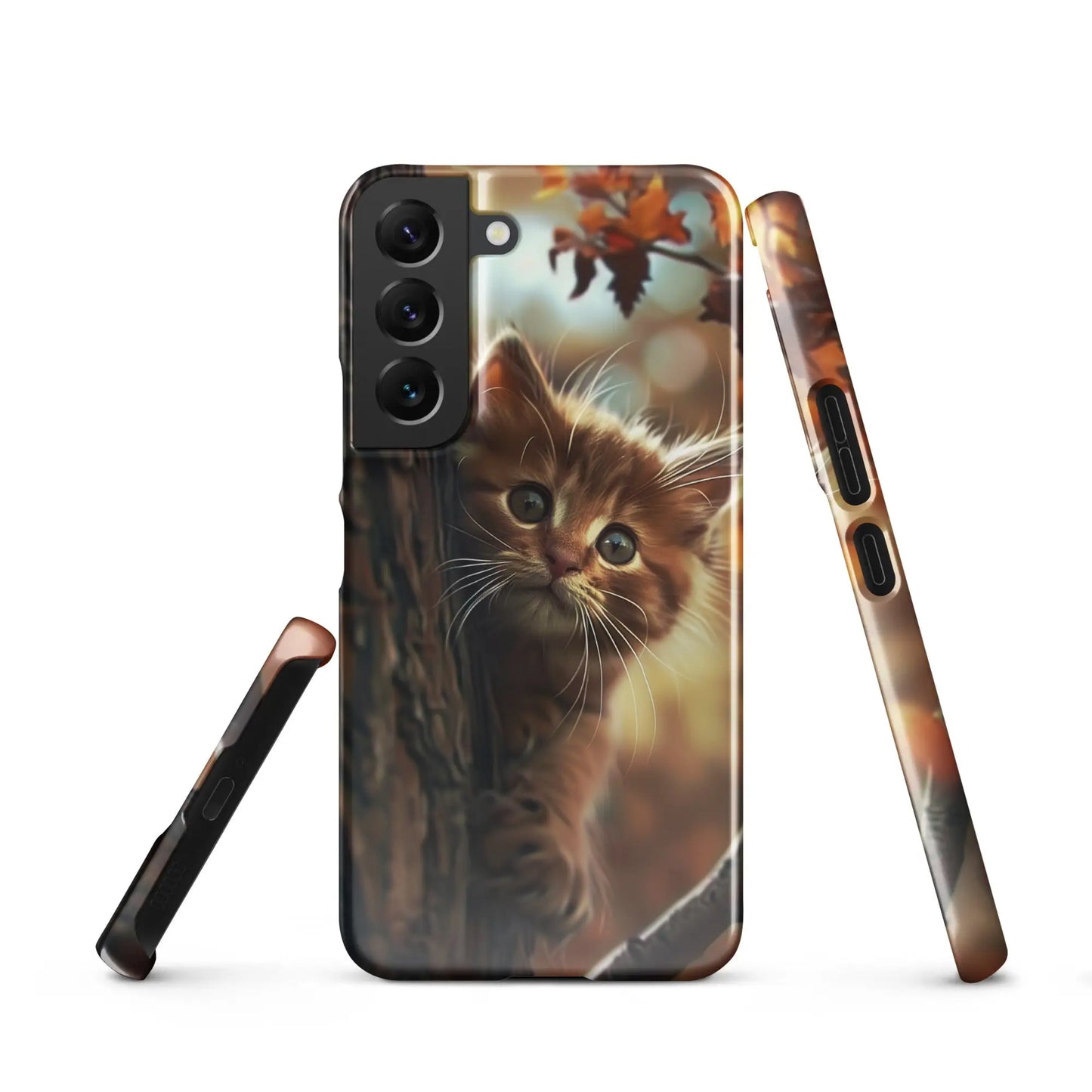 Samsung phone case Cat collection - Fall kitten Unniit.com