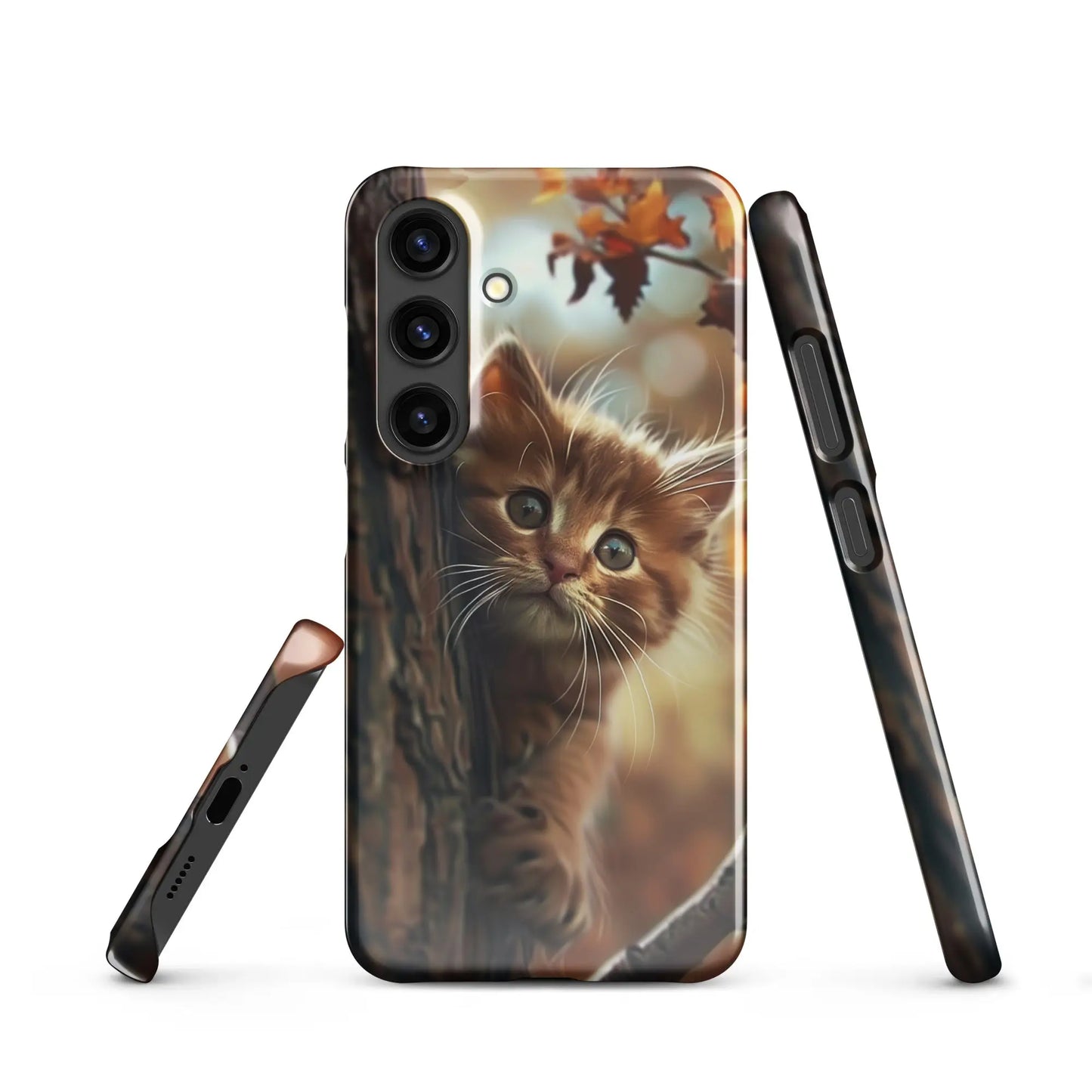 Samsung phone case Cat collection - Fall kitten Unniit.com