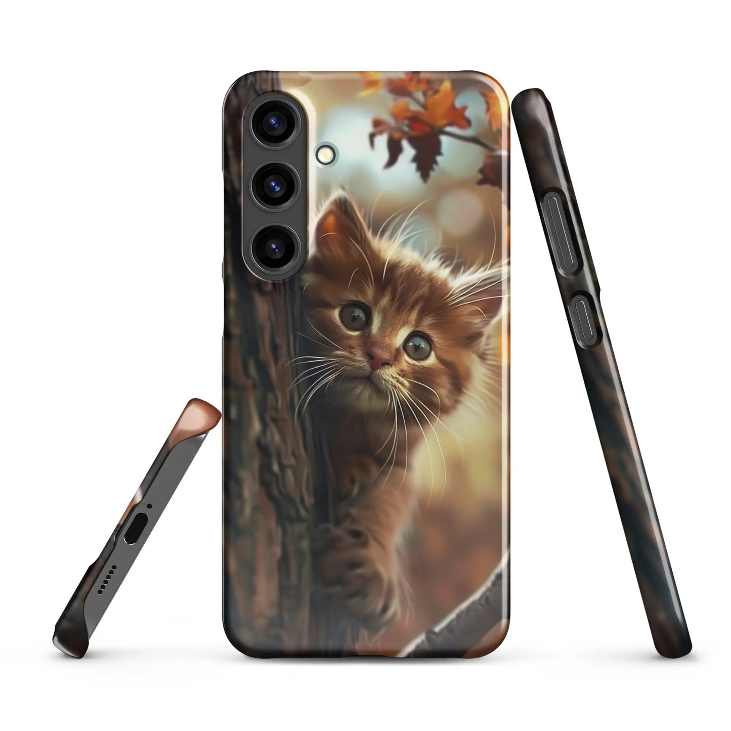 Samsung phone case Cat collection - Fall kitten Unniit.com